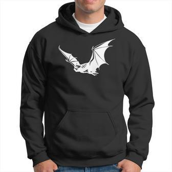Halloween Bat Flying White Idea Gift For You Men Hoodie Graphic Print Hooded Sweatshirt - Seseable