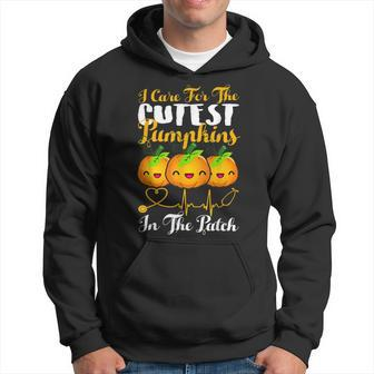 Halloween I Care For The Cutest Pumpkins In Patch Nicu Nurse Men Hoodie - Thegiftio UK