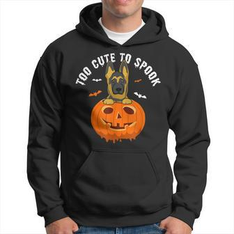 Halloween German Shepherd Too Cute To Spook Pumpkin Costume Hoodie - Thegiftio UK