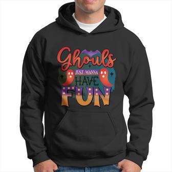 Halloween Ghouls Just Wanna Have Fun Halloween Day Graphic Design Printed Casual Daily Basic Hoodie - Thegiftio UK
