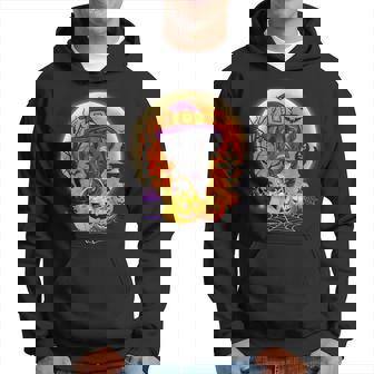 Halloween Great Dane Dog Moon With Pumpkin Funny Gifts Women Men Hoodie Graphic Print Hooded Sweatshirt - Thegiftio