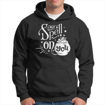 Halloween I Put A Spell On You White Version Men Hoodie Graphic Print Hooded Sweatshirt - Seseable