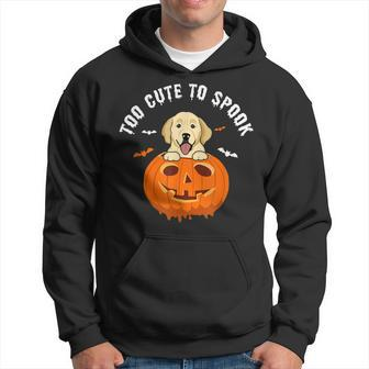 Halloween Labrador Too Cute To Spook Pumpkin Costume Hoodie - Thegiftio UK