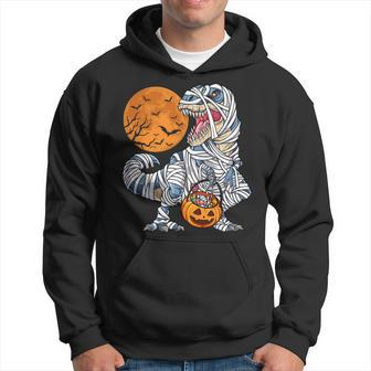 Halloween Shirts For Boys Men Dinosaur Rex Mummy Pumpkin Men Hoodie - Thegiftio UK