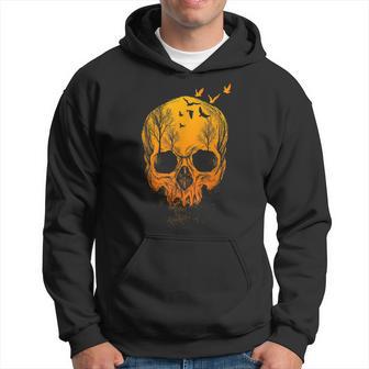 Halloween Skull Decor Vintage Gothic Costume Men Hoodie - Thegiftio