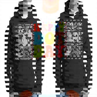 Happy Dot Day Colorful Retro International Dot Day Men Hoodie - Thegiftio UK
