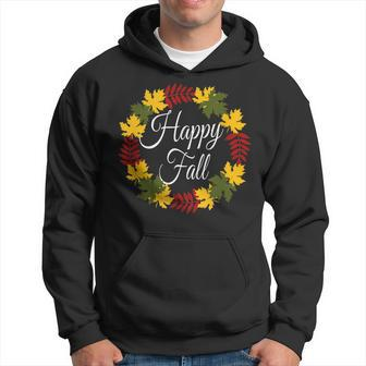 Happy Fall Leaves Cute Autumn Funny Halloween Holiday Women Hoodie - Seseable