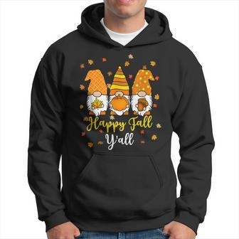 Happy Fall Yall Cute Gnome Autumn Funny Halloween Men Hoodie Graphic Print Hooded Sweatshirt - Thegiftio UK