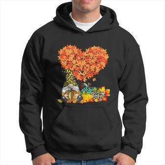 Happy Fall Yall Gnome Leopard Pumpkin Funny Autumn Gnome Graphic Design Printed Casual Daily Basic Hoodie - Thegiftio UK