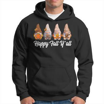 Happy Fall Yall Gnome Pumpkin Funny Autumn Gnomes Hoodie - Seseable