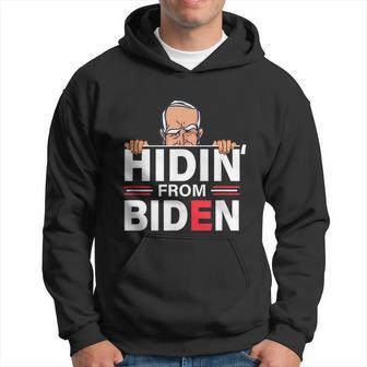 Hidin From Biden Shirt Funny Anti Joe Biden Hiding Political Hoodie - Thegiftio UK