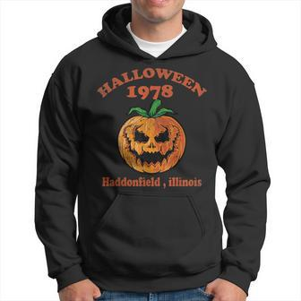 Holiday Spooky Scary Pumpkin Haddonfield Halloween 1978 Men Hoodie Graphic Print Hooded Sweatshirt - Thegiftio UK