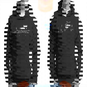 Honduras Love Heartbeat Honduran Flag With Heart Honduras Cool Gift Hoodie - Thegiftio