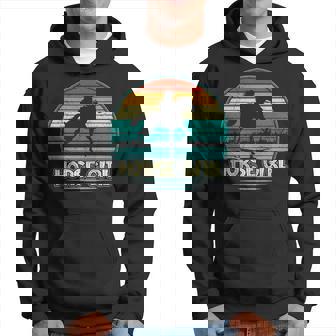 Horse Girl I Love My Horses Vintage Horseback Riding Retro Men Hoodie - Thegiftio UK