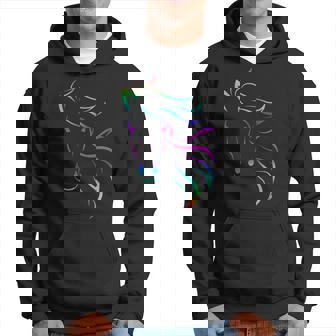 Horse Riding Equestrian Colorful Graphic Design Printed Casual Daily Basic Men Hoodie - Thegiftio