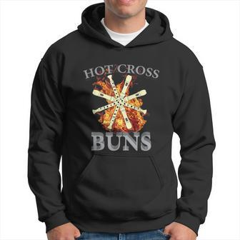 Hot Cross Buns Funny Trendy Hot Cross Buns Graphic Design Printed Casual Daily Basic Hoodie - Thegiftio UK