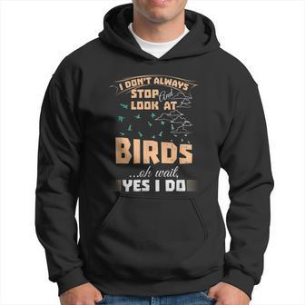 I Dont Always Stop And Look At Birds Funny Graphic Design Printed Casual Daily Basic Hoodie - Thegiftio UK