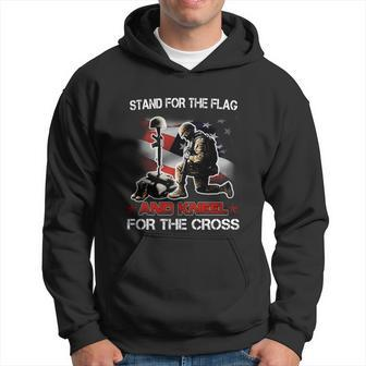 I Stand For The Flag I Kneel At The Cross Gift Hoodie - Thegiftio UK