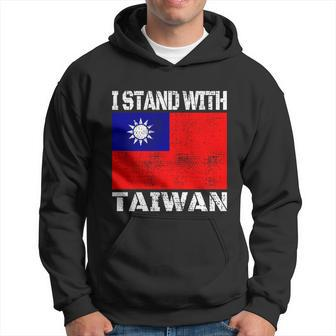 I Stand With Taiwan Support Taiwanese Pride Taiwan Flag Gift Graphic Design Printed Casual Daily Basic V2 Hoodie - Thegiftio UK