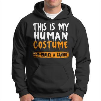 Im Really A Carrot Happy Halloween Day 2021 Costume Scary Hoodie - Thegiftio UK