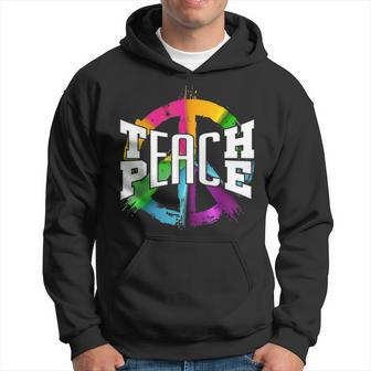 International Teach Peace Hippie Freedom Day Men Hoodie - Thegiftio UK