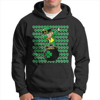 Irish Dabbing Leprechaun Shamrocks Funny Dab St Patricks Day T-Shirt Hoodie - Thegiftio UK