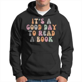 Its A Good Day To Read A Book Retro Teacher Students Hoodie - Thegiftio UK