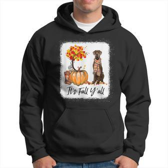Its Fall Yall Great Dane Dog Lovers Thanksgiving Halloween Men Hoodie - Thegiftio UK