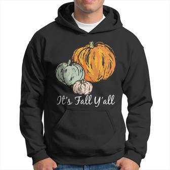 Its Fall Yall Pumpkin Illustration Men Hoodie