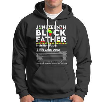 Juneteenth Black Father Nutrition Facts Fathers Day Hoodie - Monsterry