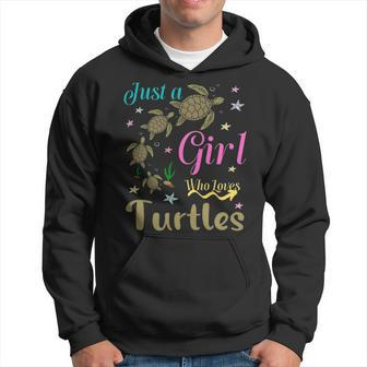 Just A Girl Who Loves Turtles Kids Turtle Sea Costume Girls Sweat Men Hoodie - Thegiftio UK