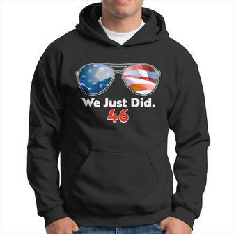 We Just Did Joe Biden President Elect 46 Us Flag Sunglasses Men Hoodie - Thegiftio UK