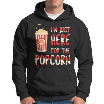 Im Just Here For The Popcorn Popcorn Lovers Men Hoodie - Thegiftio UK