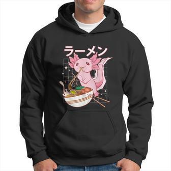 Kawaii Axolotl Ramen Noodles Japanese Anime Otaku Nu Goth Hoodie - Thegiftio