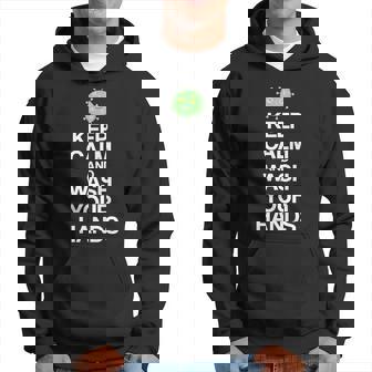 Keep Clam And Wash Your Hands Men Hoodie - Thegiftio