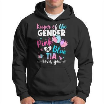 Keeper Of The Gender Tia Loves You Gender Reveal Men Hoodie - Thegiftio UK