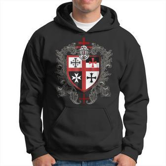 Knight Templar T Shirt - Shield Of The Knight Templar - Knight Templar Store Hoodie - Seseable