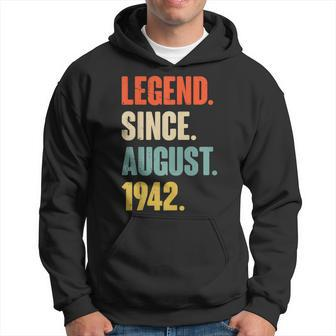 Legend Since August 1942 80 Year Old 80Th Birthday Gift Bday Hoodie - Thegiftio UK