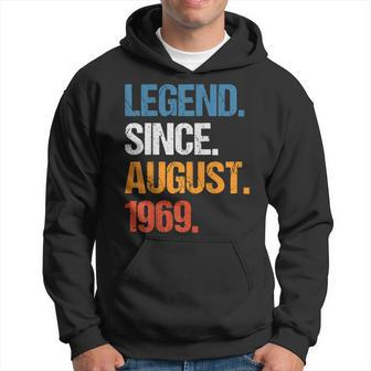 Legend Since August 1969 Vintage Birthday Hoodie - Thegiftio UK