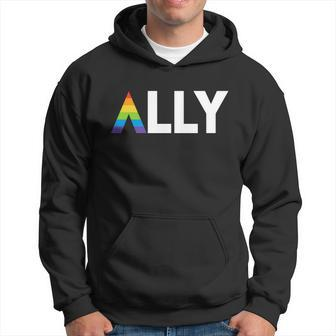 Lgbt Ally Flag March Rally Pride Parade Lgbt Equality Men Hoodie - Thegiftio UK