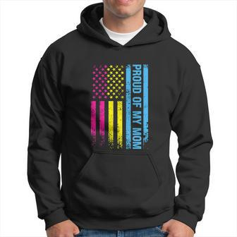 Lgbt Flag Proud Of My Mom Pride Month Graphic Design Printed Casual Daily Basic Hoodie - Thegiftio UK