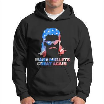 Make Mullets Great Again Funny 2020 Election American Flag Meaningful Gift Hoodie - Monsterry UK