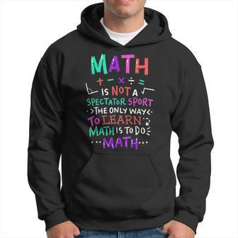 Math Teacher Mathematical Symbol Cute Gift Men Hoodie - Thegiftio UK