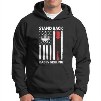 Men Bbq Barbecue Grill Father Stand Back Dad Is Grilling Hoodie - Thegiftio UK
