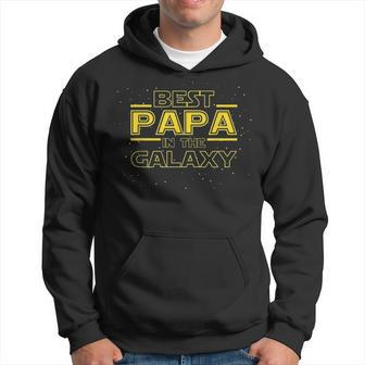 Mens Best Papa Galaxy Birthday Fathers Day Gift For Papa Men Hoodie - Thegiftio UK