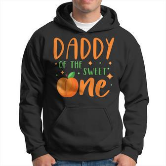 Mens Daddy Of The Sweet One Sweet Peach Summer 1St Birthday Party Hoodie - Thegiftio UK