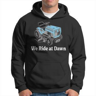 Mens We Ride At Dawn Fathers Day Dad Gift Grandfather Men Hoodie Graphic Print Hooded Sweatshirt - Thegiftio UK