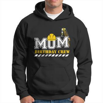 Mom Birthday Crew Construction Birthday Party Theme Cool Gift Graphic Design Printed Casual Daily Basic V2 Hoodie - Thegiftio UK
