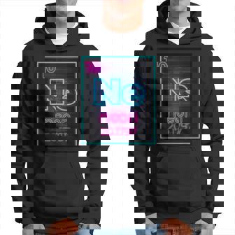 Neon Element Of The Chemistry Periodic Table For Scientists Men Hoodie - Thegiftio