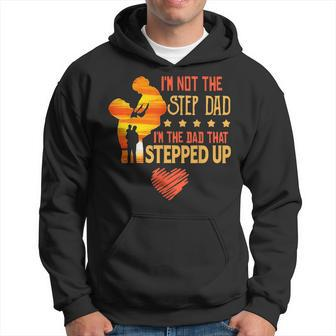 Im Not The Step Dad Im The Dad That Stepped Up Heart Men Hoodie - Thegiftio UK